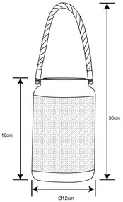 Corp de iluminat LED solar Globo 33668 SOLAR LED/0,06W/3V 3000K IP44 bambus