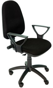 Scaun ergonomic pentru birou,cu brate,stofa,Negru