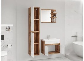 Mobilier baie Garmana (matera + breslau castan) (cu baterie Economico BYU 020M și sifon). 1103936