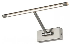 Aplica LED pentru tablou cu brat directionabil Monalisa 34 nickel satin