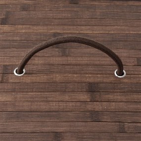 Juskys Cos de rufe din bambus Curly 100 litri, maro