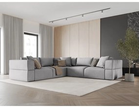 Colțar gri deschis (cu colț variabil) Esther – Milo Casa