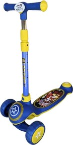 Trotineta copii cu roti luminoase din silicon NOVOKIDS™ Mini Scooter 9080, Cu melodii si lumini, 3 roti, Pliabila, Maner reglabil pe inaltime, Maxim