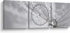 Tablou - Picătură de apă (cu ceas) (90x30 cm)
