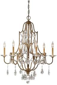 Lustră pe lanț Feiss FE-VALENTINA6 VALENTINA 6xE14/60W/230V