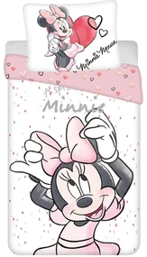 Disney Minnie White lenjerie de pat 140×200cm, 70×90 cm