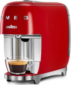 Espressor cu capsule SMEG Lavazza A Modo Mio LM200, 1250 W, 10 bar, 0,9 l, Incalzire rapida, Rosu