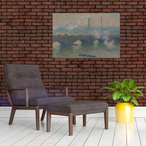 Tablou - Claude Monet, Waterloo Bridge, Gray Day, reproducere (90x60 cm)