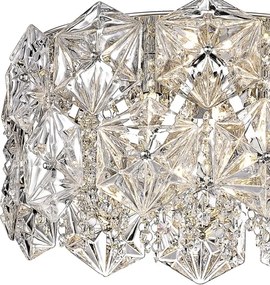 Plafonieră Zuma Line C0534-05C-F4AC DAVI 5xG9/33W/230V argintiu