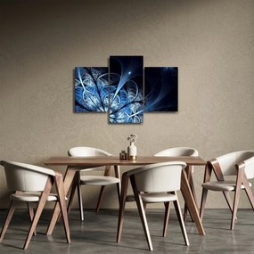 Tablou - Floare albastru închis (90x60 cm)