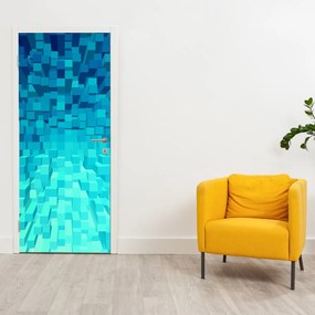 Fototapet pentru ușă - Cuburi abstract (95x205cm)