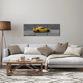 Tablou - Mașină rapidă (cu ceas) (90x30 cm)