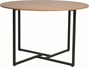 OFERTA Masa rotunda de dining cu blat decor stejar ALTO 120x120 calitatea a II-a