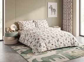 Lenjerie de pat din bumbac JUNGARI crem Dimensiunile lenjeriei: 70 x 90 cm | 140 x 200 cm