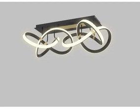 Wofi 9134-204 - Lustr LED INDIGO 64W stmívatelný, černá/zlatá, 230V