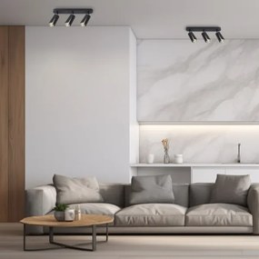 Spot FLOWER 3xGU10/8W/230V negru