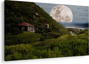 Tablou - peisaj cu luna (90x60 cm)