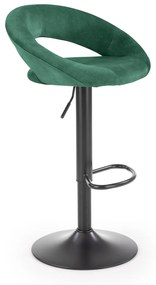 Scaun tip bar Herlinda (verde închis + negru). 1039562
