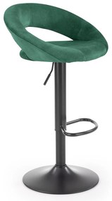 Scaun tip bar Herlinda (verde închis + negru). Promo -7%. 1039562