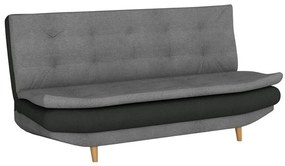 Canapea extensibilă Carlsbad 105 Cutie de pat, Stejar, Gri, 102x204x96cm, 58 kg, Picioare: Lemn
