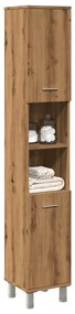 vidaXL Dulap de baie, stejar artizanal, 30x30x179 cm, lemn prelucrat
