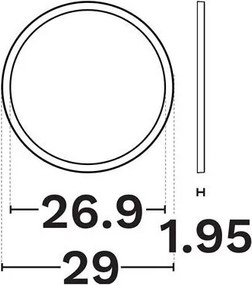 Plafoniera incastrata sau aplicata LED CCT Cerium alb