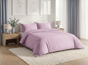 Lenjerie de pat din bumbac CALMORA violet deschis Dimensiune lenjerie de pat: 2 buc 70 x 90 cm | 160 x 220 cm