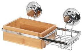 Suport din bambus cu săpunieră Compactor Spa