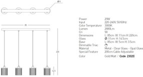 Lustra LED dimabila design modern decorativ Luxury aurie