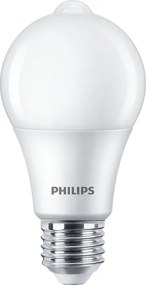 Bec LED cu senzor Philips A60 E27/8W/230V 2700K