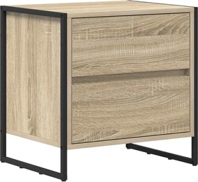 vidaXL Noptieră cu sertar Sonoma 50 x 39.5 x 50 cm Lemn compozit