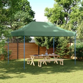 vidaXL Cort de petrecere pliabil Pop-Up, verde, 410x279x315 cm