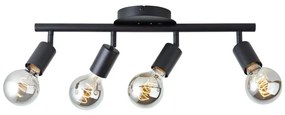 Brilliant - Lampă spot TIFFANY 4xE27/28W/230V neagră