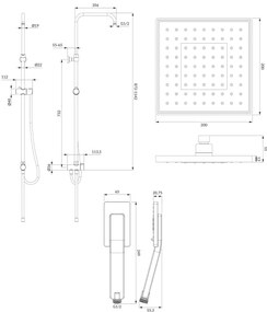 OMNIRES SYSJIMJIMCR - Set de duș JIMJIM crom lucios