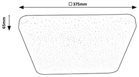 Plafoniera LED design modern Lucas alb 37,5x37,5cm
