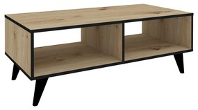 Masuta Cafea Melo, Stejar Artisan/Negru, 110 x 50 x 40 cm