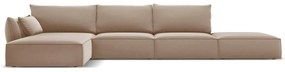 Canapea deschisa 5 locuri Kaelle catifea L364 cm