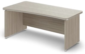 Birou ergonomic TopOffice 180 x 94,8 cm, stanga, lemn de plutire