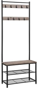 Raft pentru haine, pantofi cu sezut, inaltime 175 cm