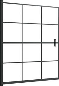 vidaXL Cabină de duș, negru, 116x140 cm, ESG