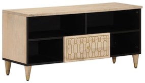 vidaXL Comodă TV, 100x33x46 cm, lemn masiv de mango