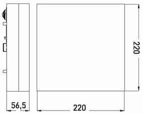Plafonieră LED pentru baie LED/12W/230V 3000/4000/6000K 22x22 cm IP44