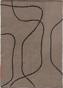 Covor maro lavabil din bumbac 100x140 cm Shadow – Mette Ditmer Denmark