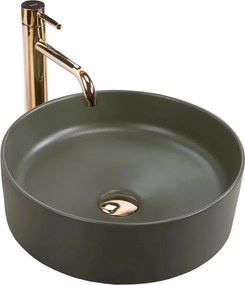 Lavoar pe blat Rea Sami 37 cm verde mat