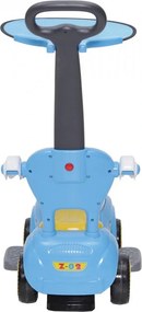 Masinuta copii si bebe NOVOKIDS™ Baby Panda Rider , Cu melodii si sunete, Maner de impins pentru parinti detasabil, Copertina de protectie