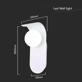 Aplică 1xG9/5W/230V alb