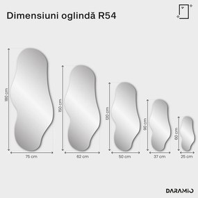 Oglindă cu finisaj auriu Pure R54