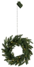 Coroniță LED de Crăciun de exterior cu senzor BYSKE 30xLED/0,064W/3xAA IP44 Eglo 410948