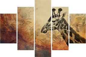Tablou - Girafă, pictură (150x105 cm)