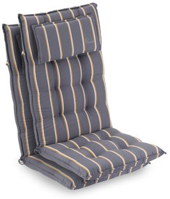 Sylt, pernă tapițată, pernă pentru scaun, spătar mai înat, poliester, 50 × 120 × 9 cm, 2 x pernă bancă
